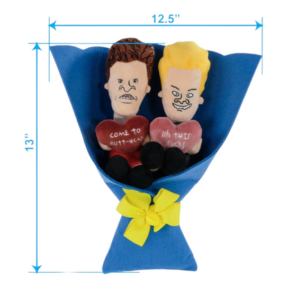 Beavis & Butthead Ramo de Peluche con Fieltro 💕SAN VALENTÍN💕