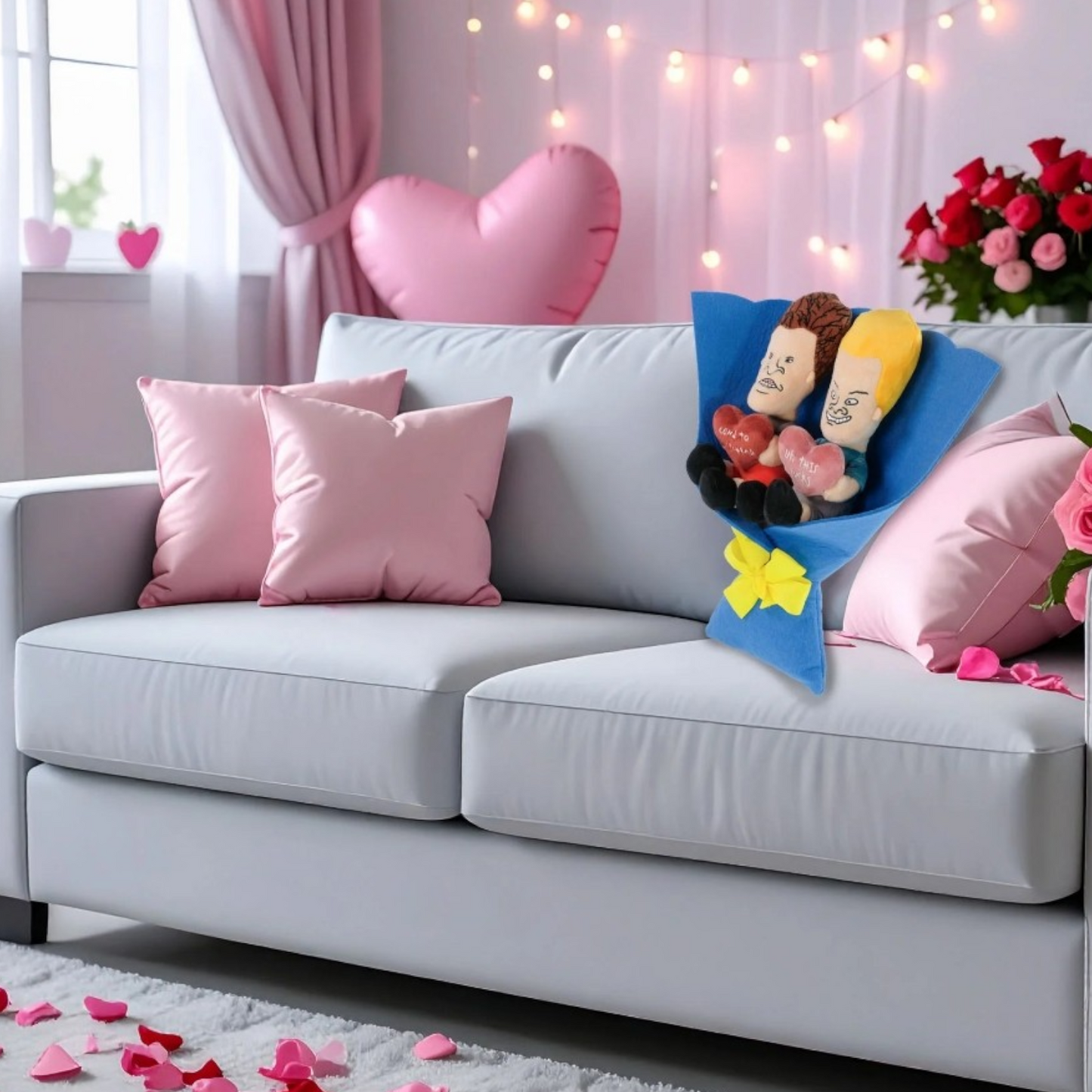 Beavis & Butthead Ramo de Peluche con Fieltro 💕SAN VALENTÍN💕