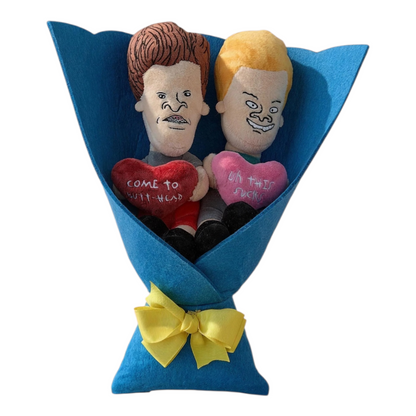 Beavis & Butthead Ramo de Peluche con Fieltro 💕SAN VALENTÍN💕
