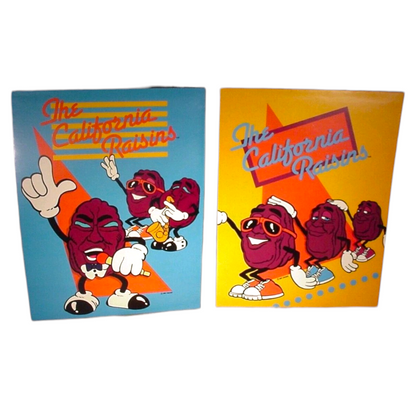 McDonald's Happy Meal Folder Carta carton California Raisins Año 1987