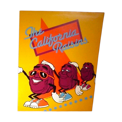 McDonald's Happy Meal Folder Carta carton California Raisins Año 1987