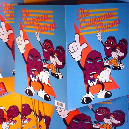 McDonald's Happy Meal Folder Carta carton California Raisins Año 1987