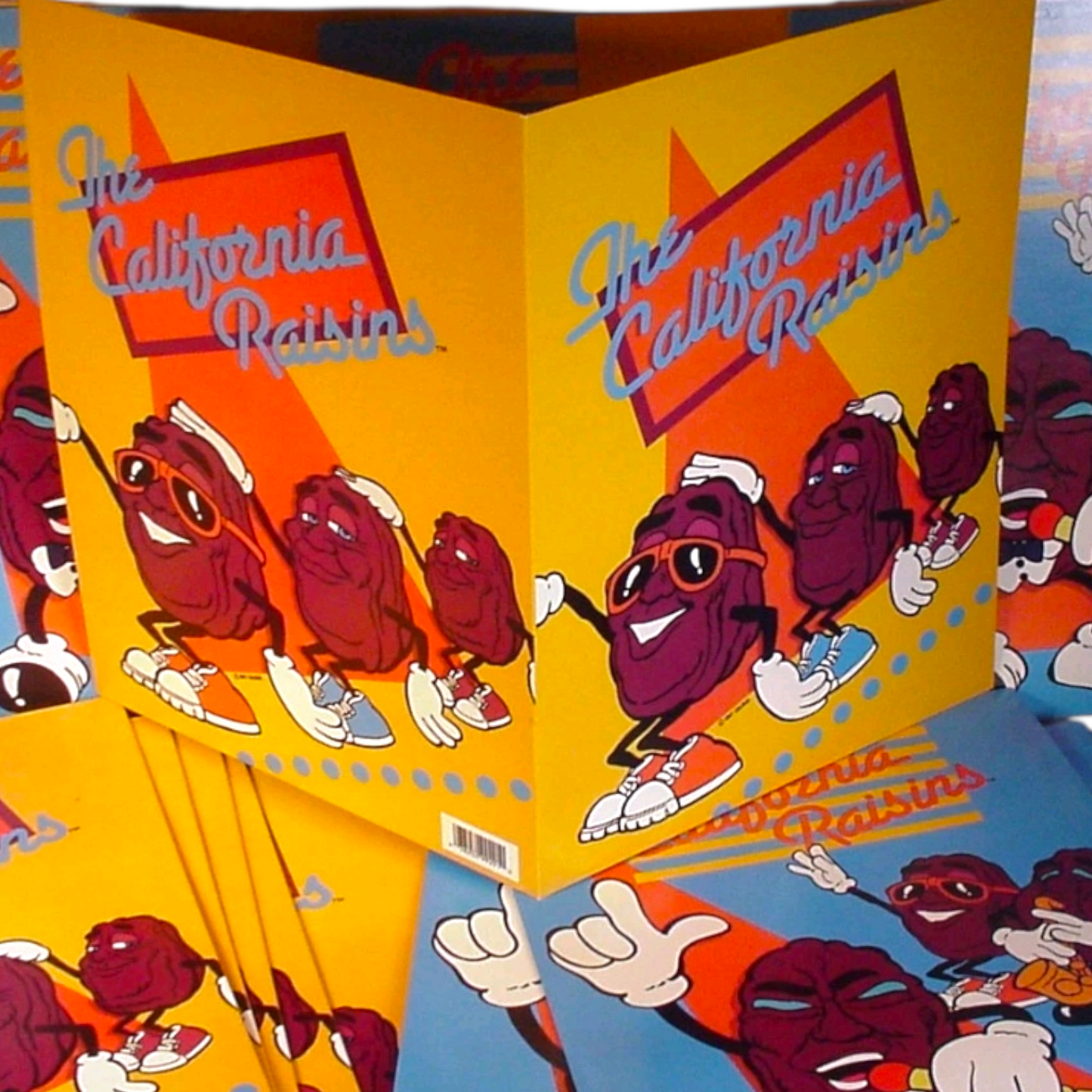 McDonald's Happy Meal Folder Carta carton California Raisins Año 1987