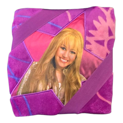 Años 2000s Hannah Montana Vintage Cobija Frazada personal 127x142 cms aprox