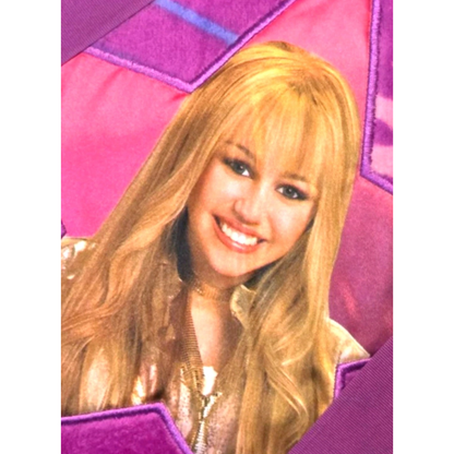 Años 2000s Hannah Montana Vintage Cobija Frazada personal 127x142 cms aprox