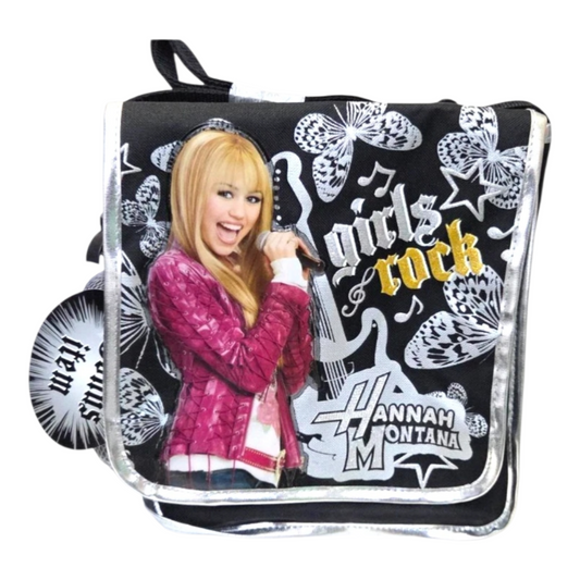 Años 2000s Hannah Montana Vintage bolso 22x24x9 cms aprox