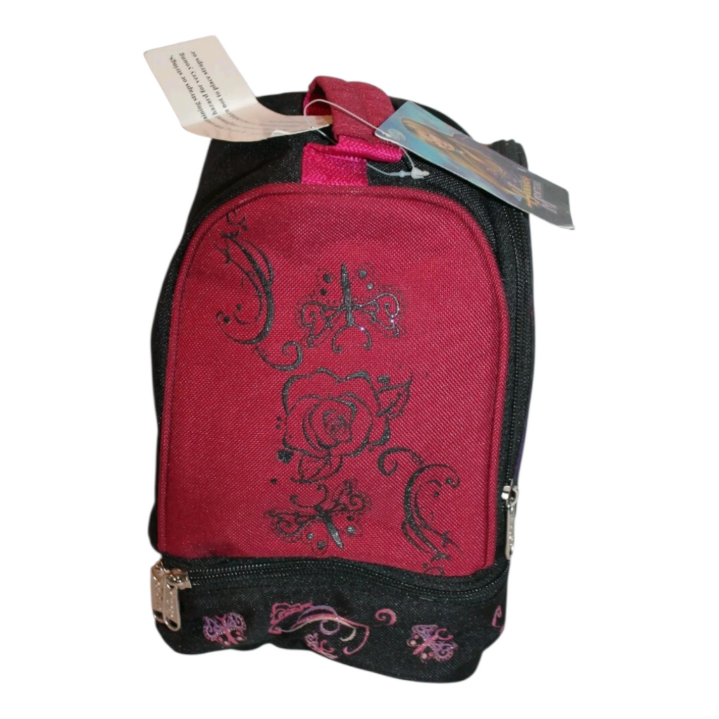 Años 2000s Hannah Montana Vintage Bolso tipo lonchera aislado térmico loneta con cierre cms aprox