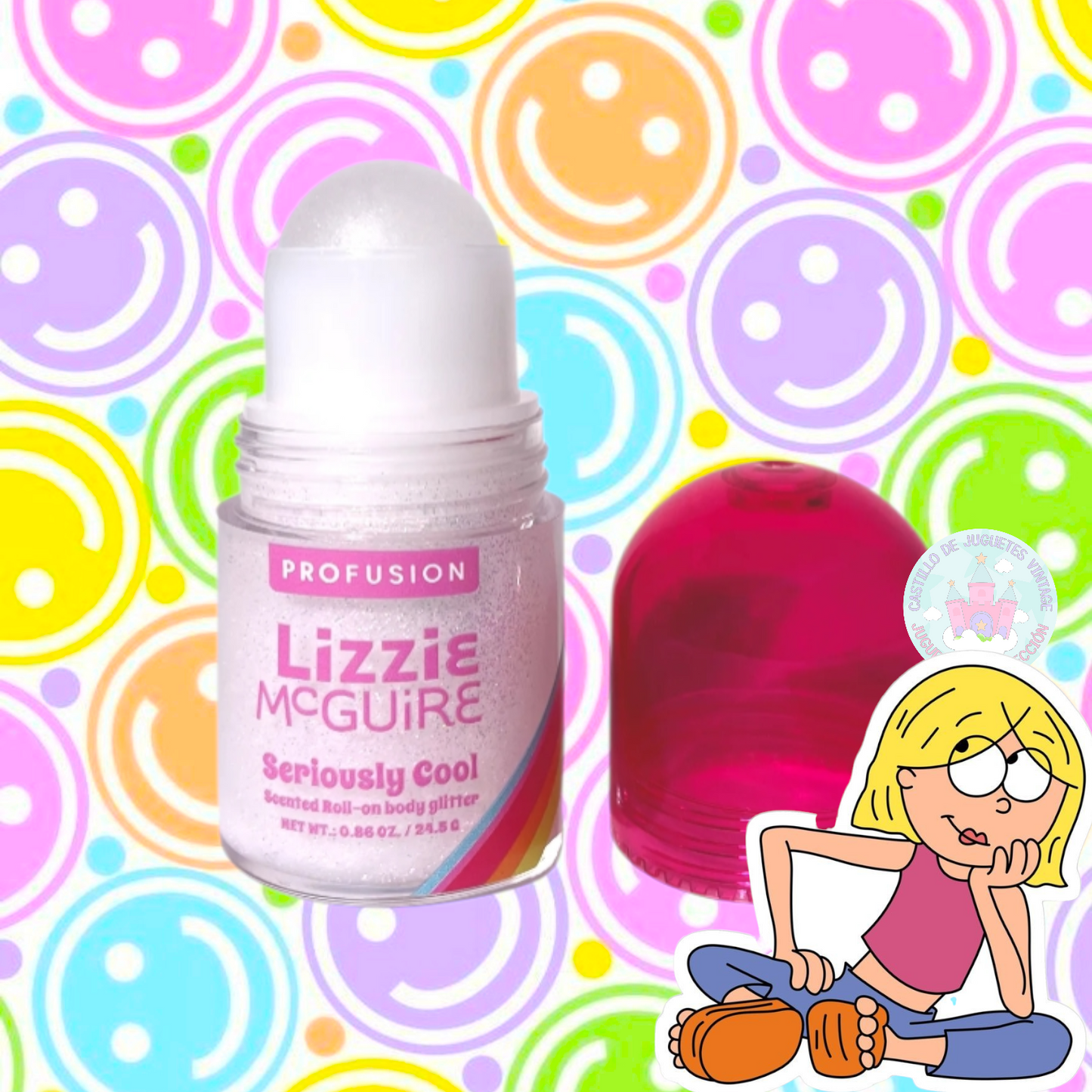 Lizzie McGuire Profusion Body Glitter con aroma a uva Maquillaje Makeup