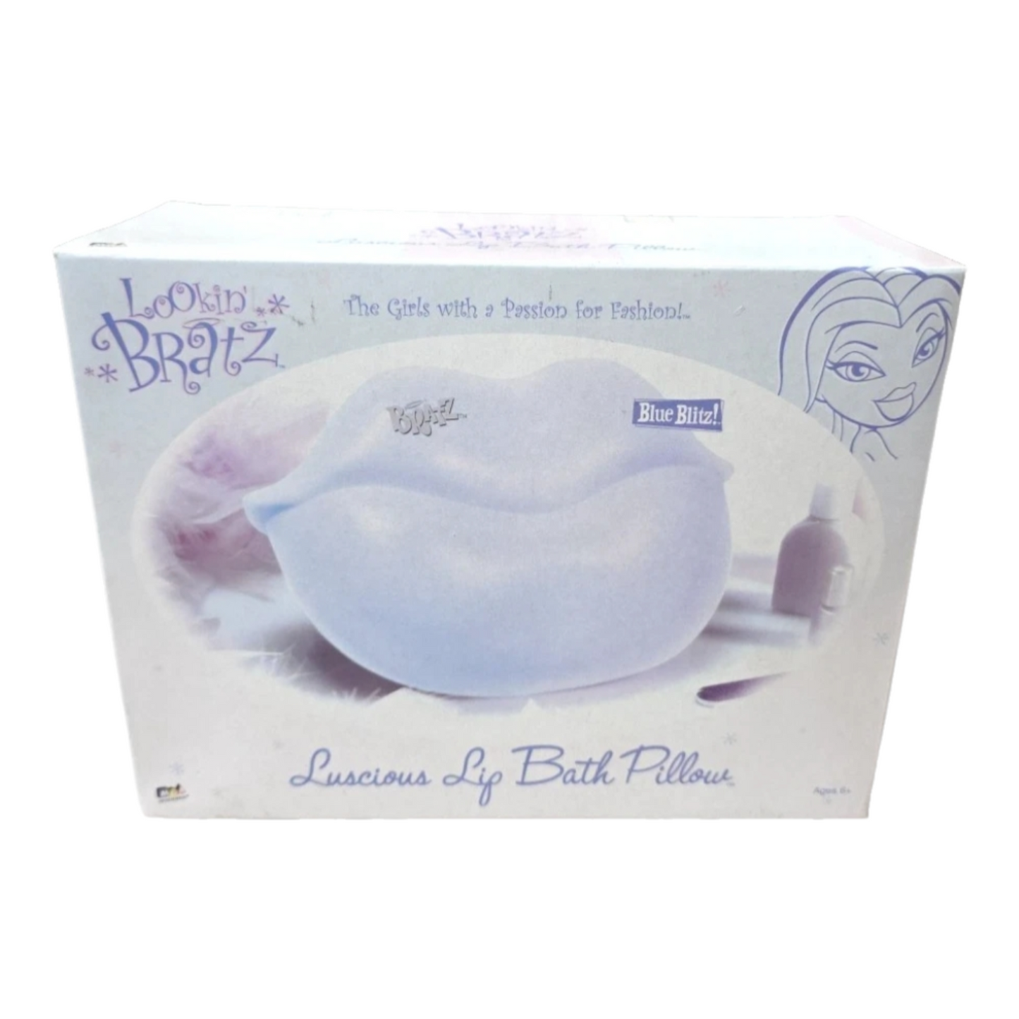 Cojín para baño Luscious Lips Bratz Blue Blitz año 2004 nuevo en caja LOOKING BRATZ MGA ENTERTAINMENT