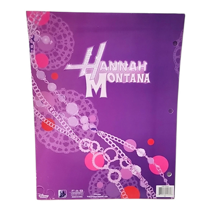 Años 2000s Hannah Montana Folder Carta año 2008