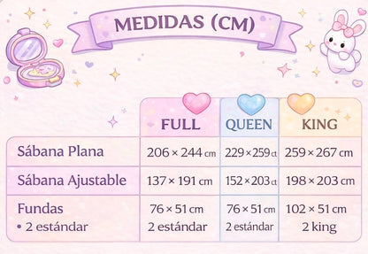 ⚠️PREVENTA IMPORTACIÓN Canadá Cakeworthy Polly Pocket Juego de sábanas (cajón, plana y 2 fundas de almohada) Se enviará aprox 15-20 días habiles después de su compra
