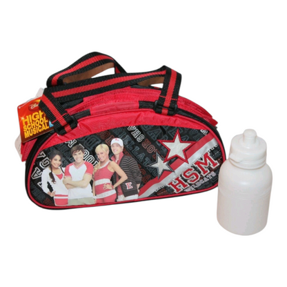 High school musical Vintage años 2000s lonchera/hielera térmica roja con termo genérico 30x17 cms aprox