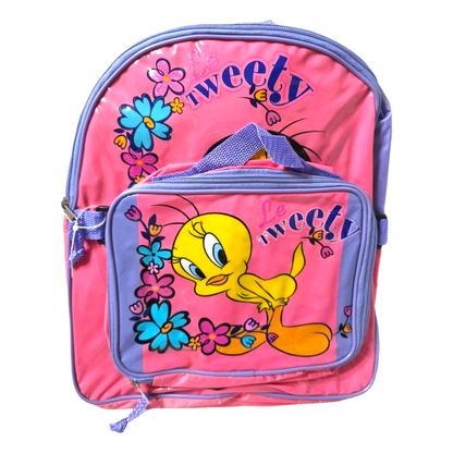 Mochila vintage con lonchera Piolin 35x30 cms aprox