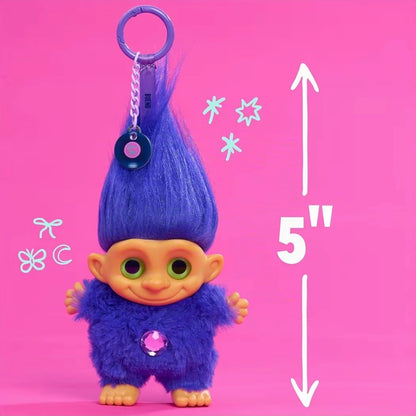 HAPPY HAUL Good Luck Trolls Vinyl Peluche Clip-on Sorpresa Blind Box 13 cms aprox