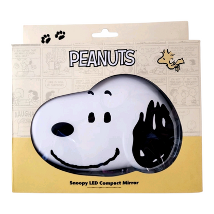 Impressions Vanity Snoopy Peanuts Espejo portátil. Con luz led touch y aumento. Recargable