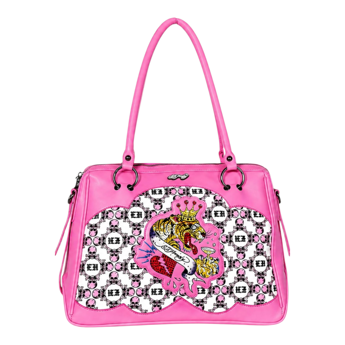 Tote Ed Hardy rosa 40x30cm aprox