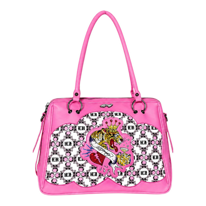 Tote Ed Hardy rosa 40x30cm aprox