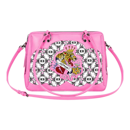 Tote Ed Hardy rosa 40x30cm aprox