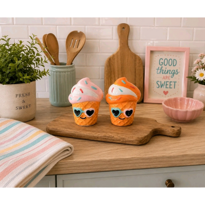 Set de Saleros y Pimentero de Helados Verano