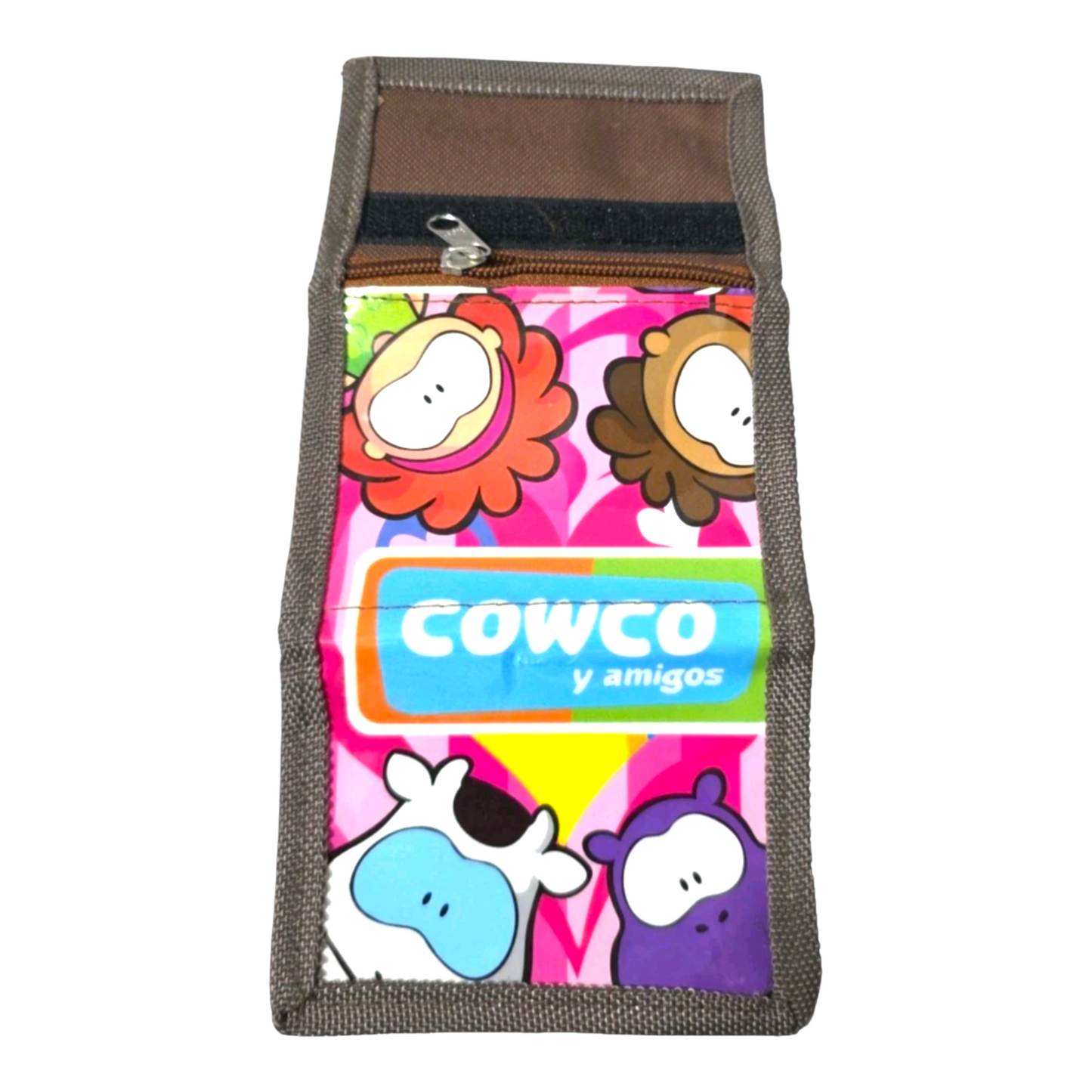 Cowco vintage cartera monedero café