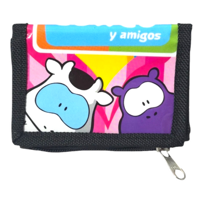 Cowco vintage cartera monedero negro