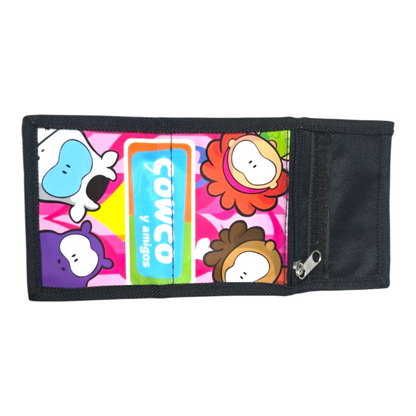 Cowco vintage cartera monedero negro