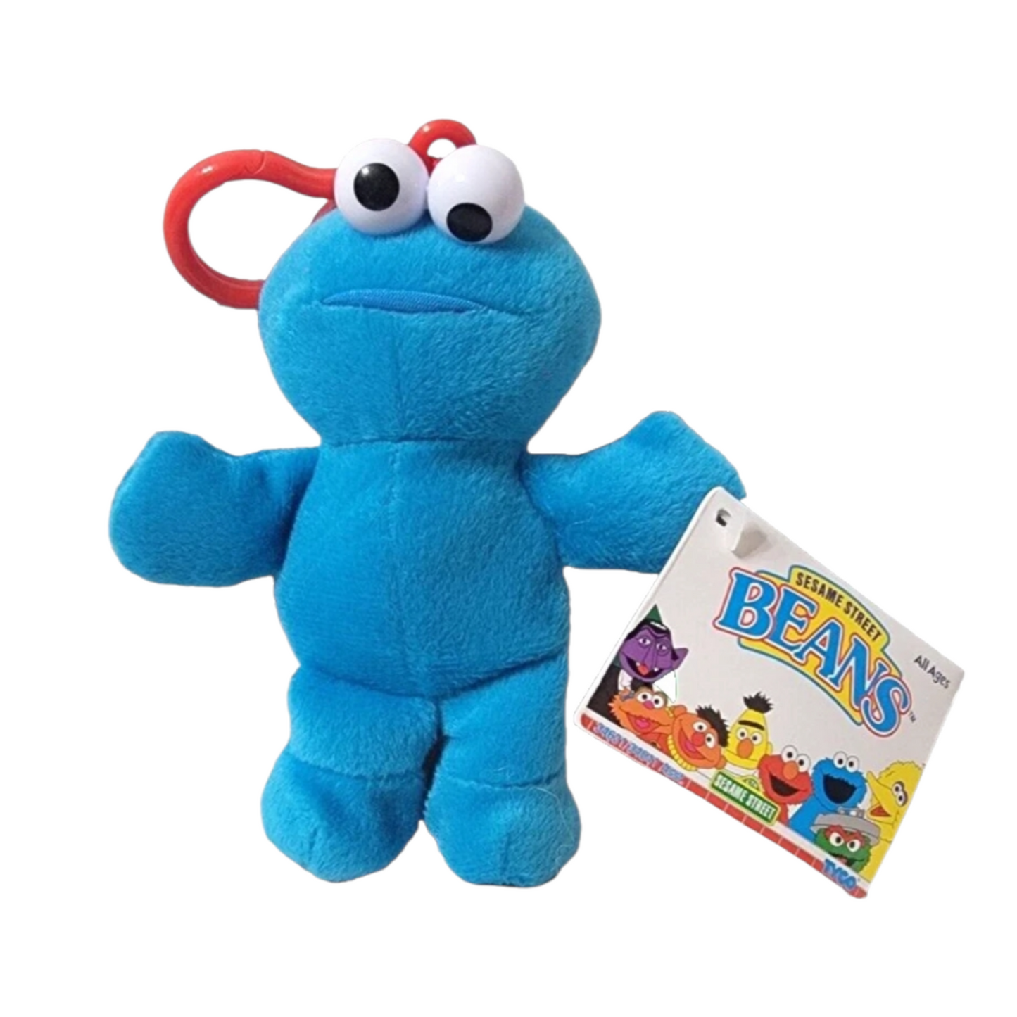 Llavero Bean bag Tyco Cookie monster Vintage Plaza Sésamo año 1997 Sesame Street