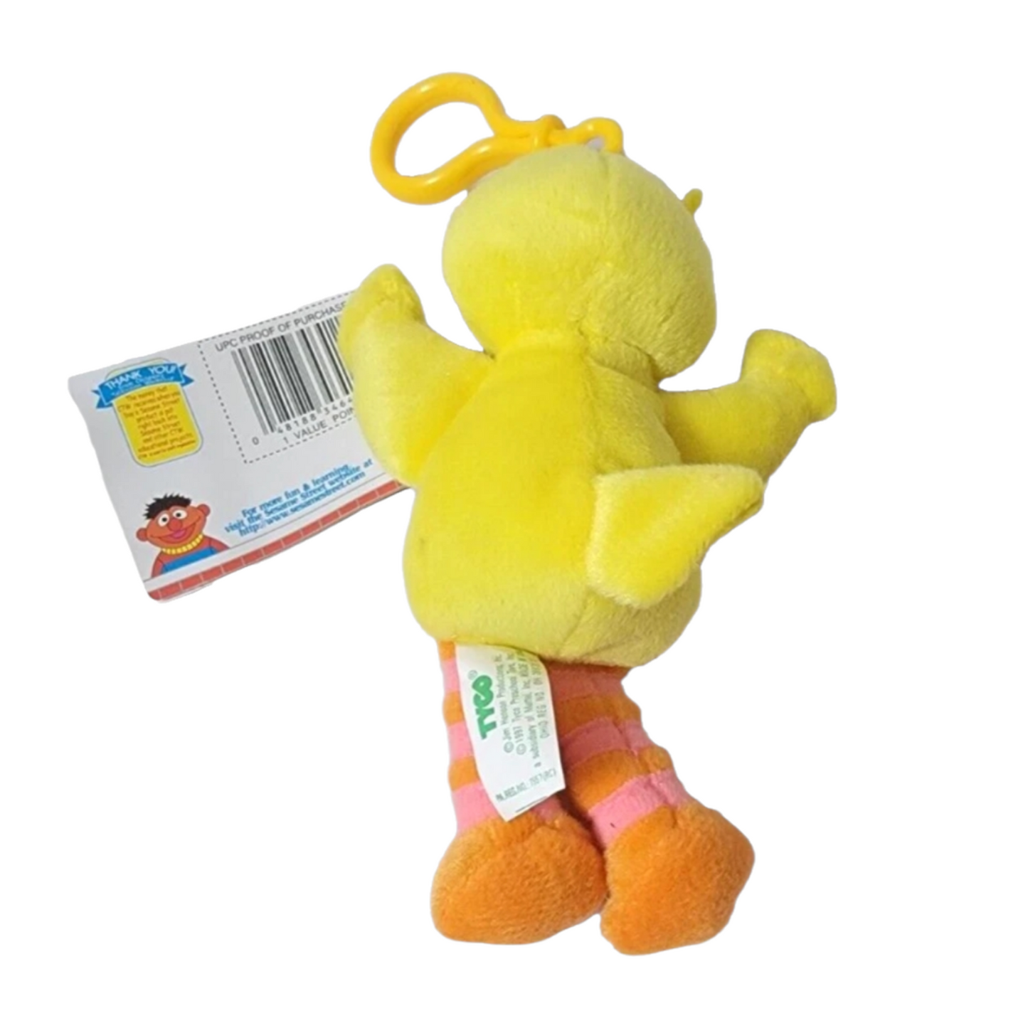 Llavero Bean bag Tyco Big Bird Vintage Plaza Sésamo año 1997 Sesame Street