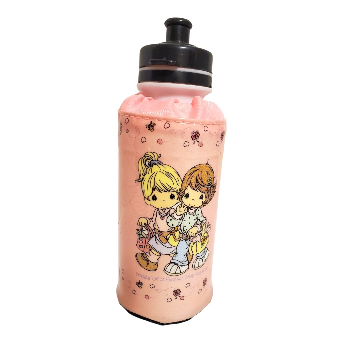 Termo sencillo de pipeta con funda Precious Moments tipo charol vintage