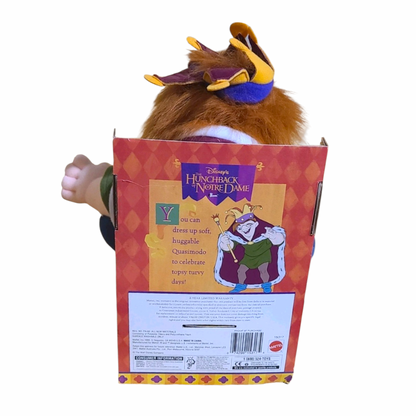 Muñeco de tela Peluche Vintage - Jorobado de Notre Dame / Hunchback of Notre Dame - Años 90
