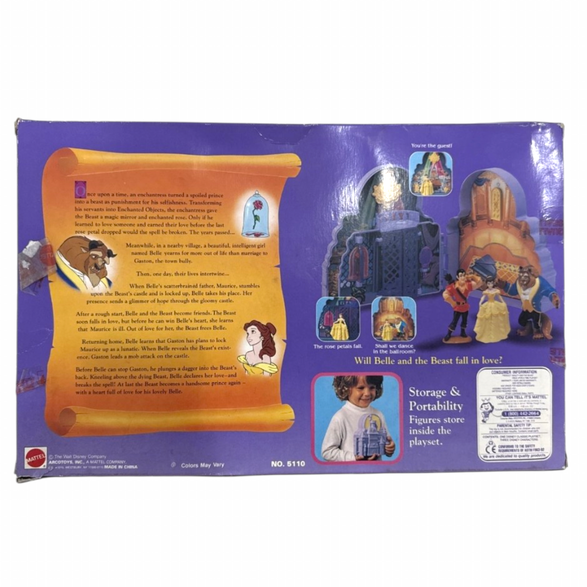 Vintage - Once Upon a Time - Bella y la Bestia / Beauty and the Beast - Años 90