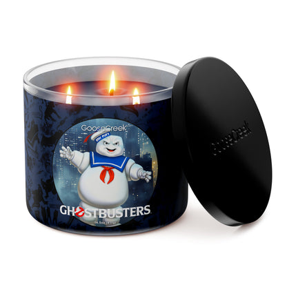 Stay Puft Ghostbusters 3-Wick Candle - vela prendida