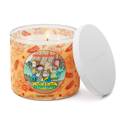 The Wild Thornberry's Nickelodeon 3-Wick Candle - vela prendida