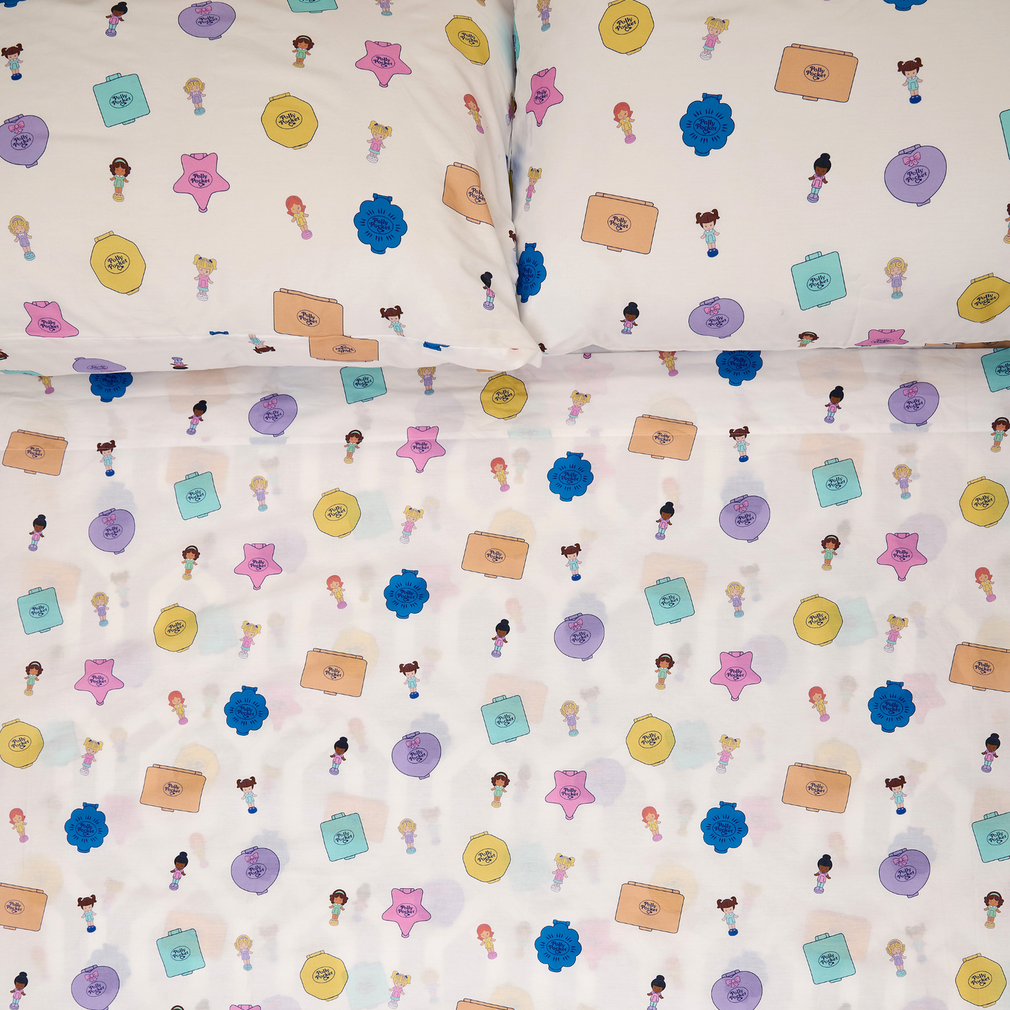⚠️PREVENTA IMPORTACIÓN Canadá Cakeworthy Polly Pocket Juego de sábanas (cajón, plana y 2 fundas de almohada) Se enviará aprox 15-20 días habiles después de su compra