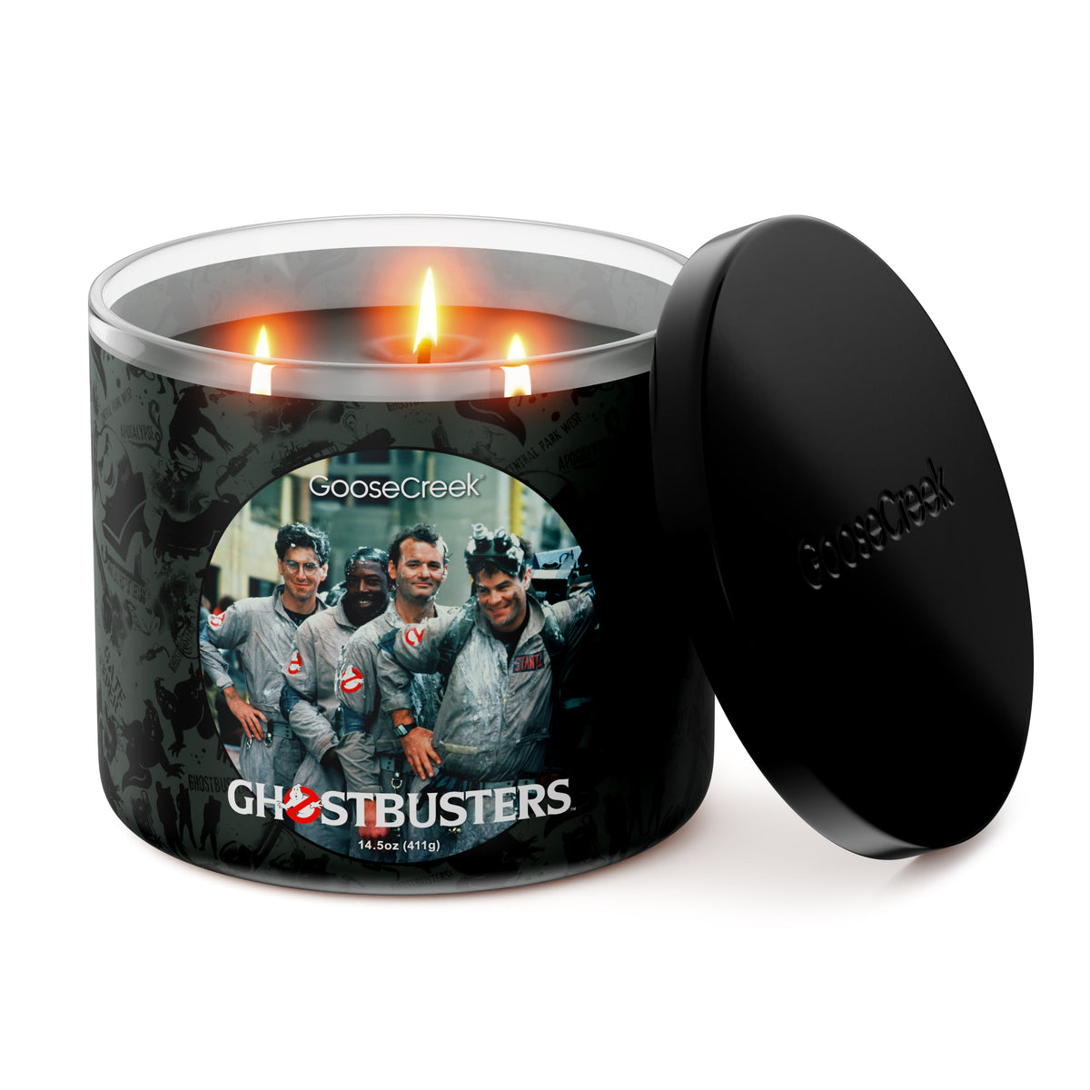 Who Ya Gonna Call? Ghostbusters 3-Wick Candle - vela prendida