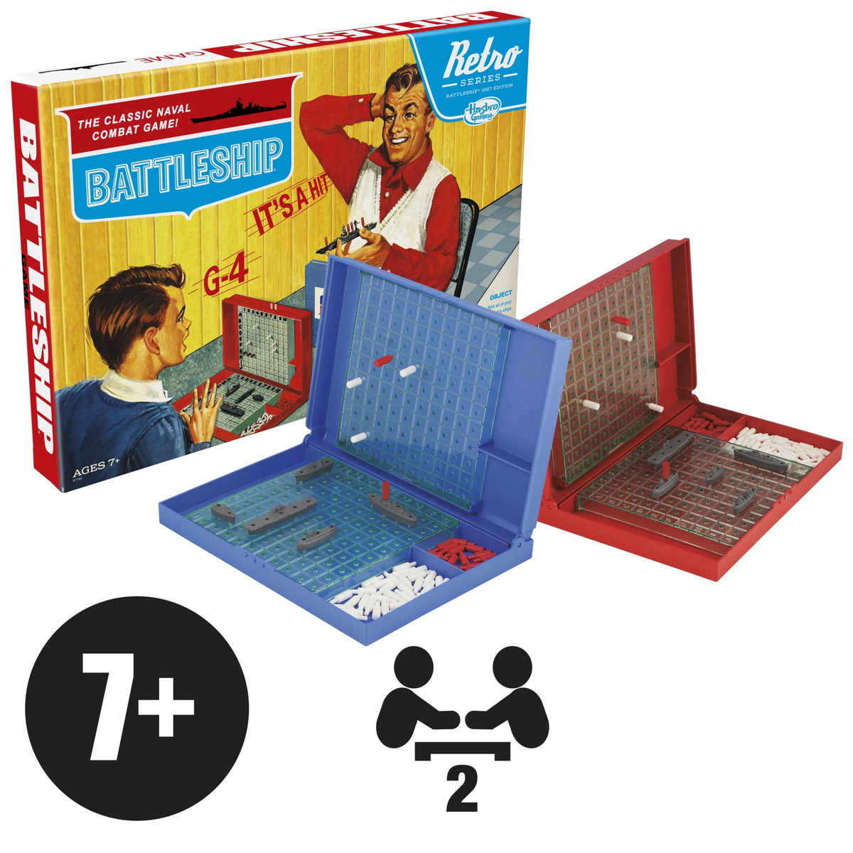 Juego de Mesa Battleship Retro Series Edición 1967 Hasbro