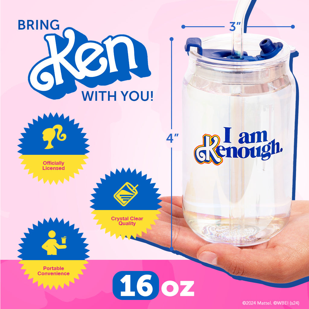 Barbie x Dragon Glassware Vasos de Vidrio Barbie The Movie I Am Kenough 480 ml Set de 2