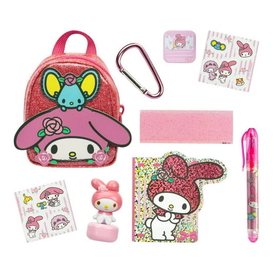 Real Littles Hello Kitty and friends My Melody mini mochilita con mini accesorios de papeleria
