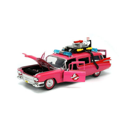 Jada Diecast Escala 1:24 Ecto-1 Rosa Cazafantasmas