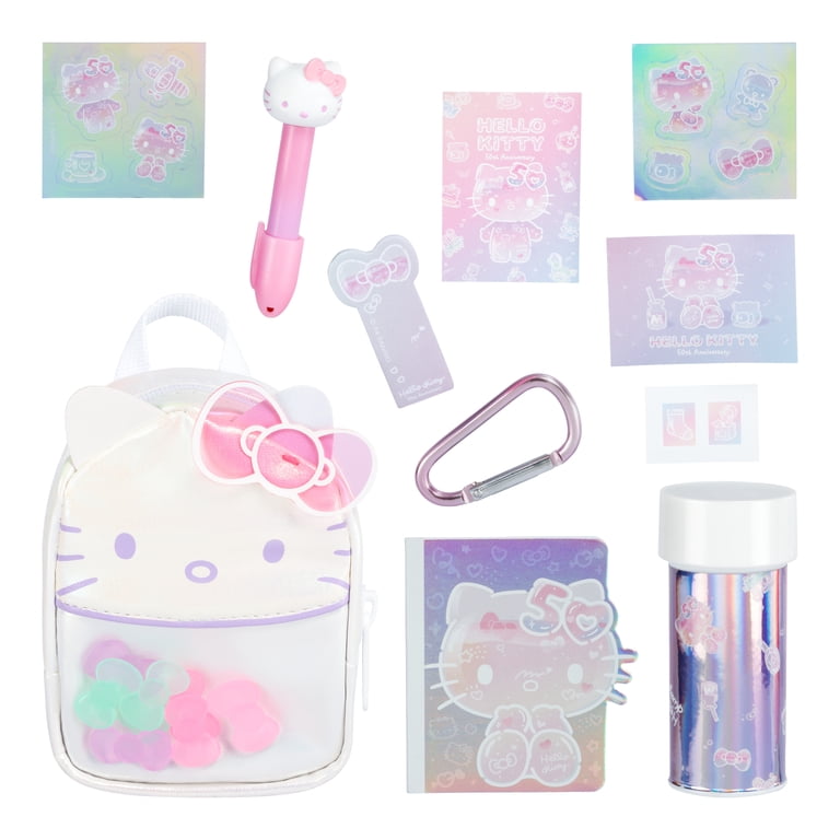 Real Littles Backpacks Hello Kitty and Friends - Hello Kitty 50 Aniversario Ultra Rara - Mochila Miniatura 9 cm