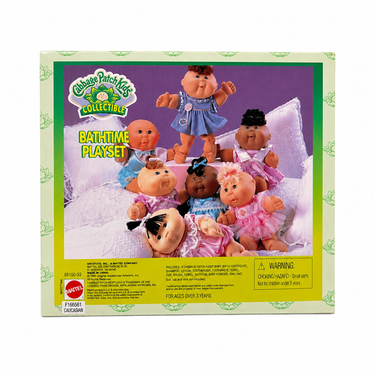 Cabbage Patch Vintage Bathtime set con bebé mini (10 cms) y accesorios sorpresa