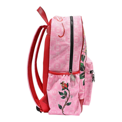 Mochila rosa con cristales Ed Hardy 42x37cm aprox