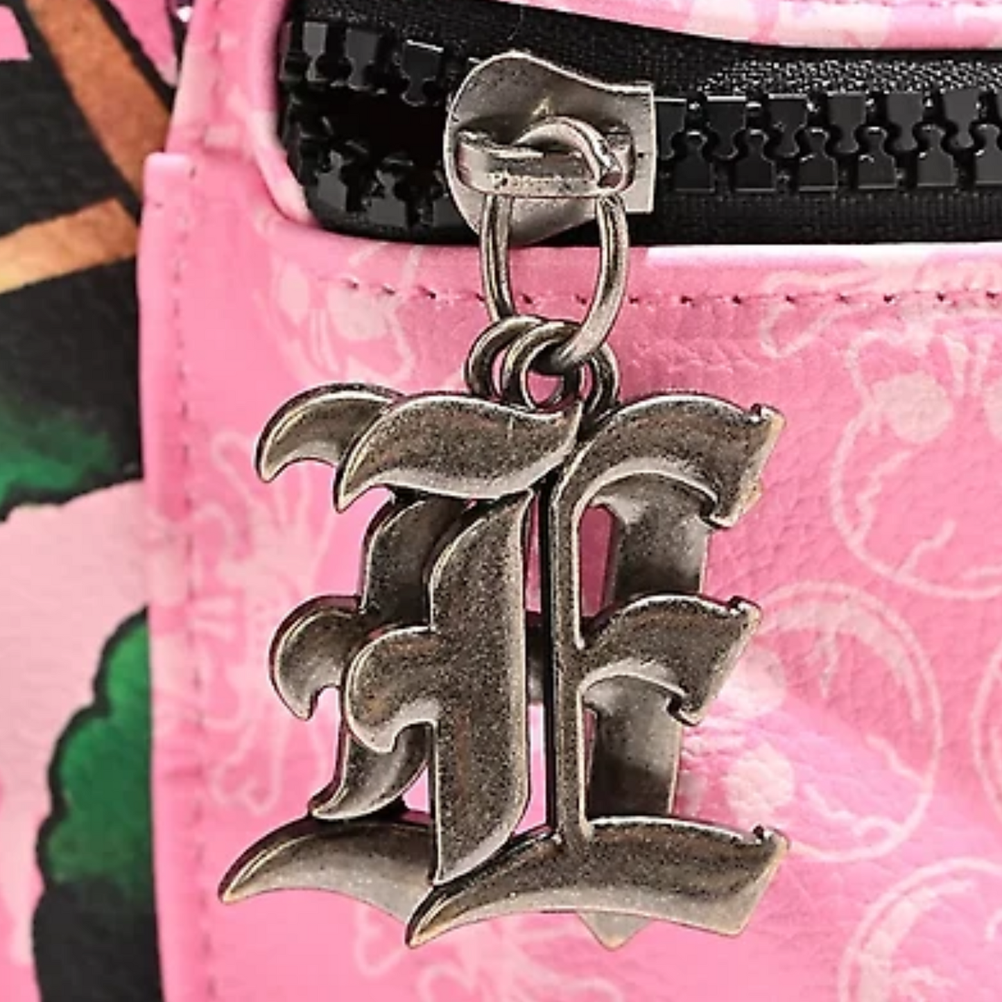 Mochila rosa con cristales Ed Hardy 42x37cm aprox