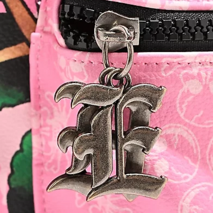 Mochila rosa con cristales Ed Hardy 42x37cm aprox