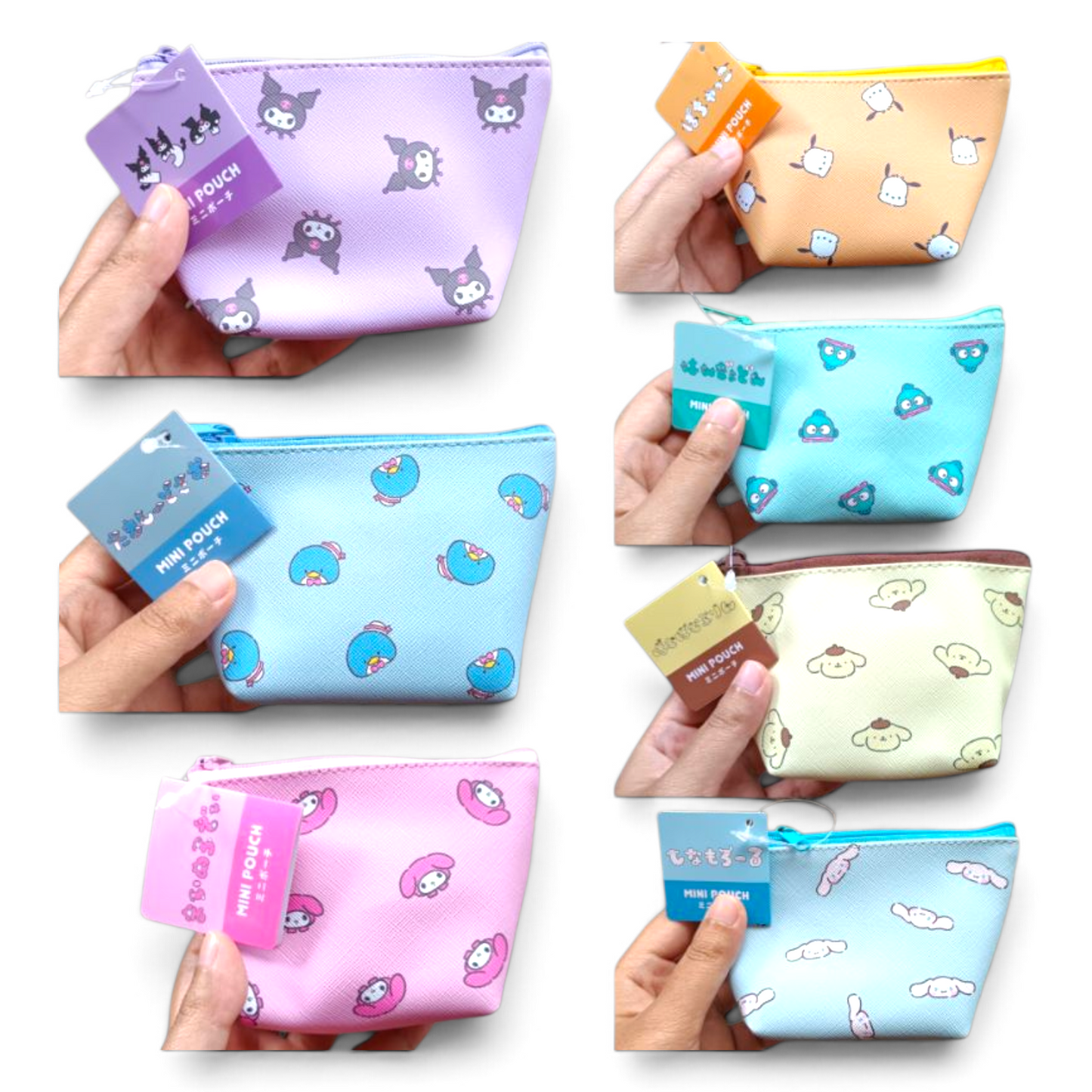 Bolsita tipo monedero multiusos Sanrio medida aprox 7.5x8x5 cms