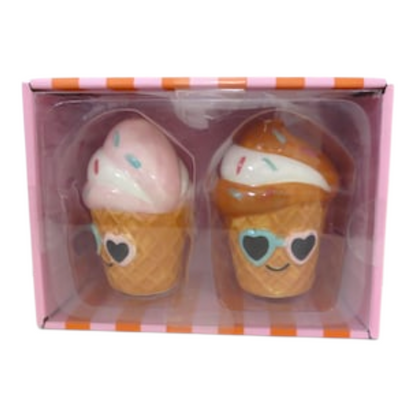 Set de Saleros y Pimentero de Helados Verano