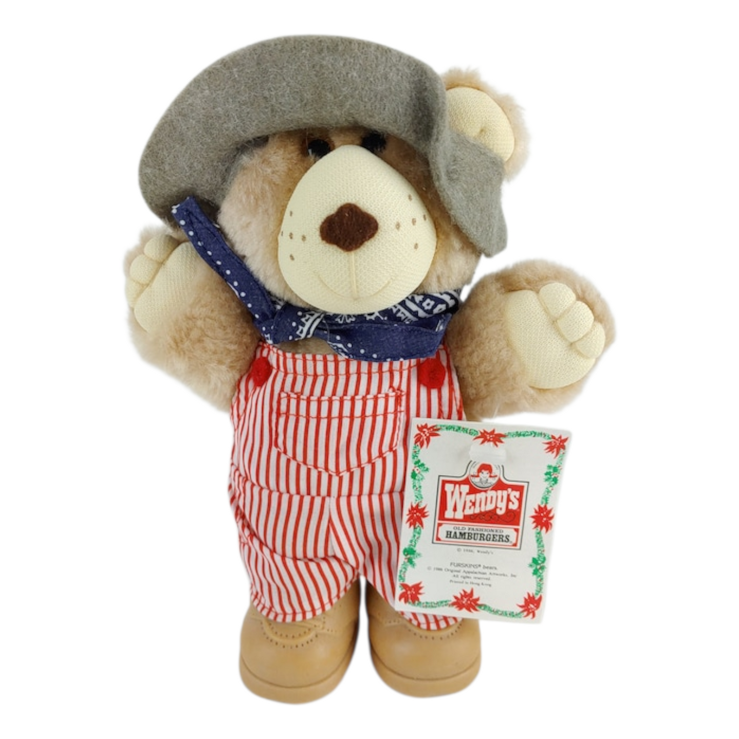 Furskins Cabbage Patch Wendy's Happy Meal  año 1986 aprox 18 cms