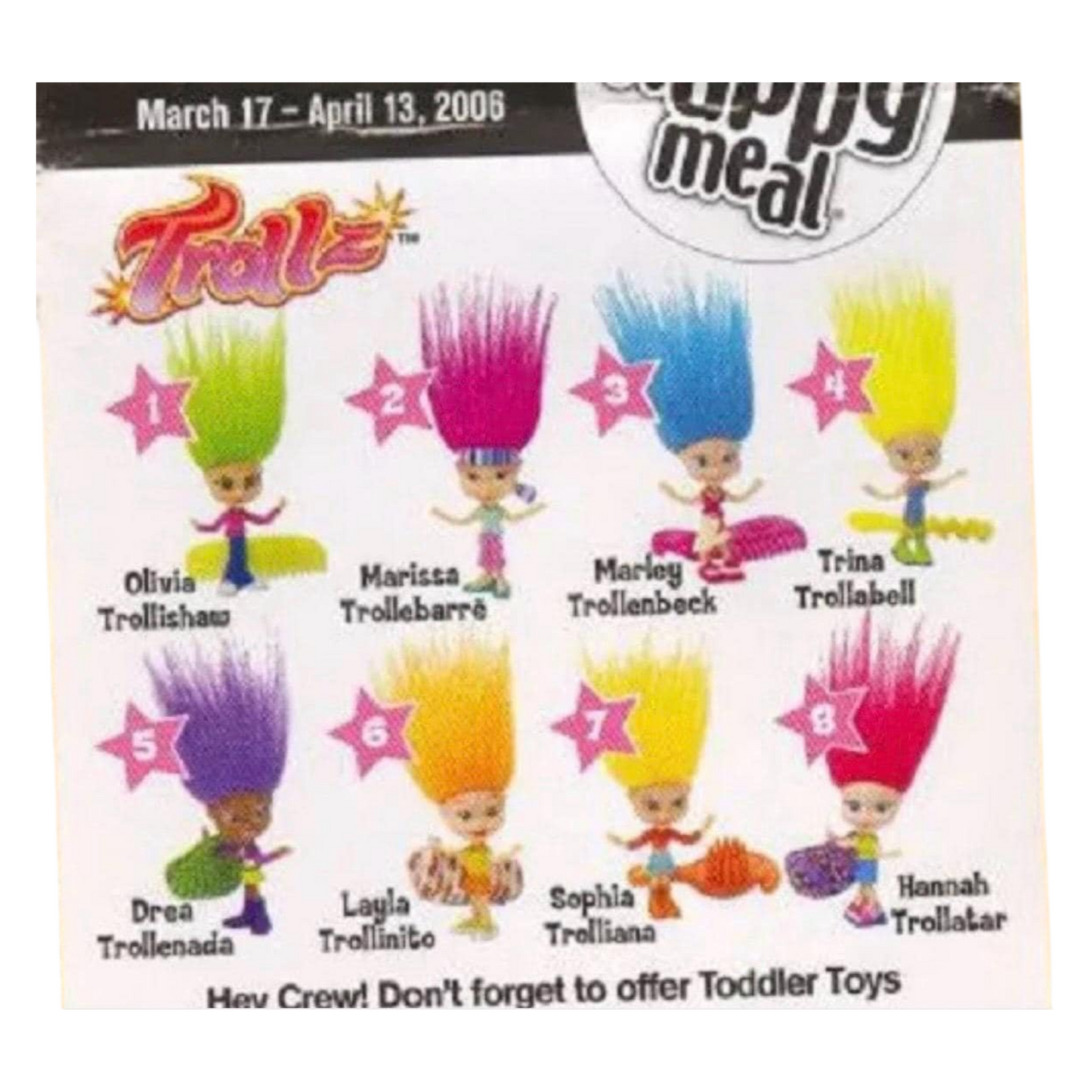 McDonald's Happy Meal Trollz año 2006