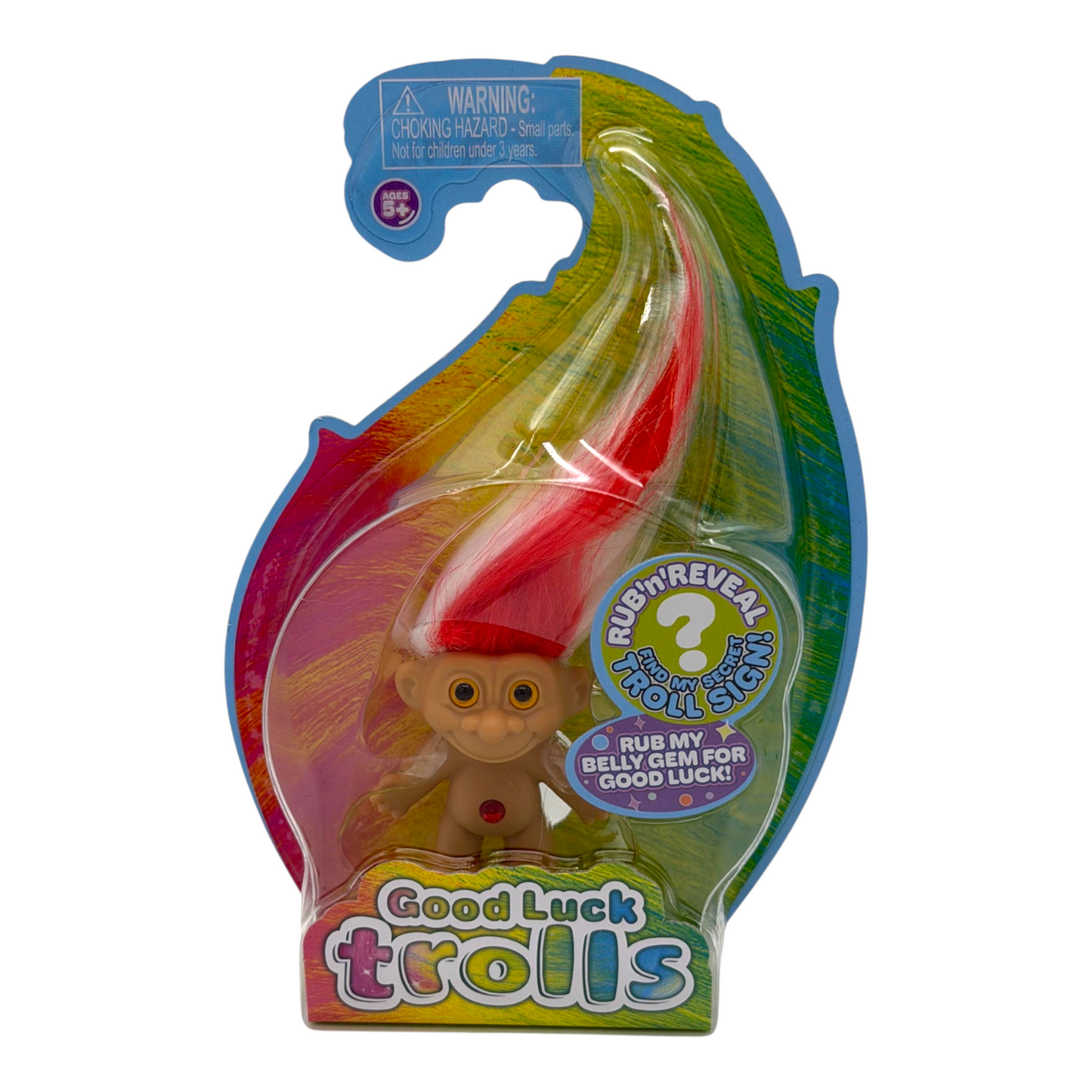 Good Luck Trolls Rub 'N Reveal ÓPALO ROJO (Red opal)