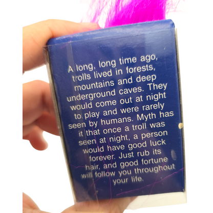 Mini Troll Vintage Russ Pocket Troll Magenta